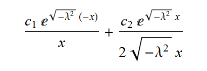 solution with exp